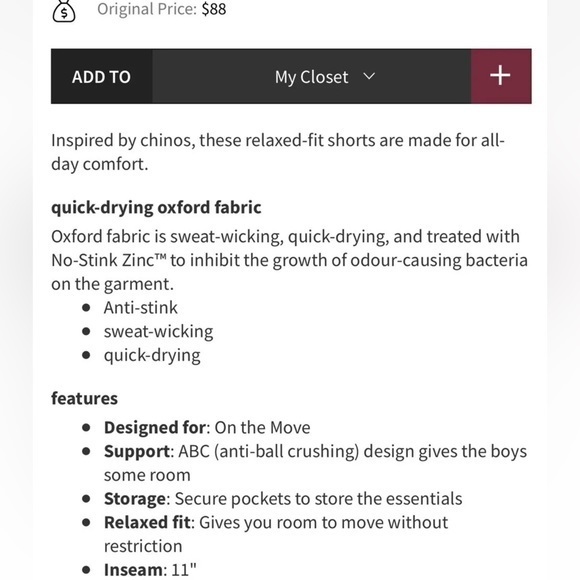 Lululemon Short Qwick Oxford 11” Relaxed Sz 30 Rare NWT Grey BLK/White Golf Work - Picture 11 of 13